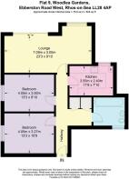 Floor Plan - Flat 9 Woodlea Gardens, Ebberston Roa