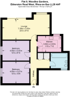 Floor Plan - Flat 9 Woodlea Gardens, Ebberston Roa