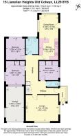 Floor Plan 15 Llanelian Heights Old Colwyn LL29 8Y