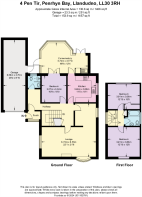 Floor Plan - 4 Pen Tir, Penrhyn Bay, Llandudno, LL