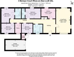 Floor Plan -  4 Berwyn Court Rhos-on-Sea LL28 4AL.