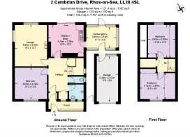 Floor Plan - 2 Cambrian Drive, Rhos-on-Sea, LL28 4