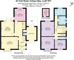 Floor Plan - 43 York Road, Colwyn Bay, LL29 7EY.jp