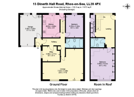 Floor plans - 15 Dinerth Hall Road, Rhos-on-Sea LL