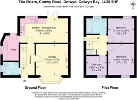 Floor Plan - The Briars, Conwy Road, Dolwyd, Colwy