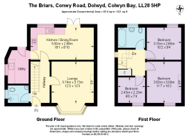 Floor Plan - The Briars, Conwy Road, Dolwyd, Colwy