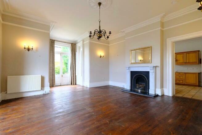 Sitting room with French doors