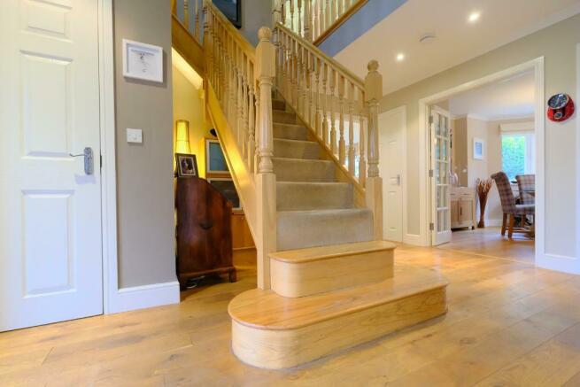 Impressive entrance hall and cloakroom