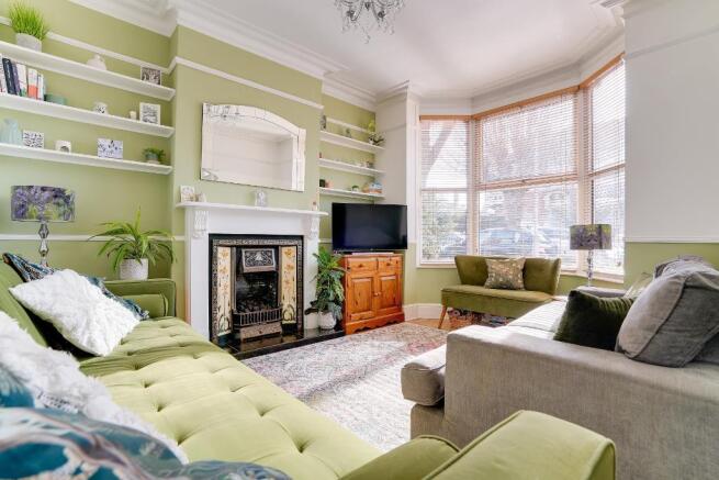 Welcoming sitting room & bay window