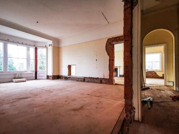 Kitchen/living area under construction