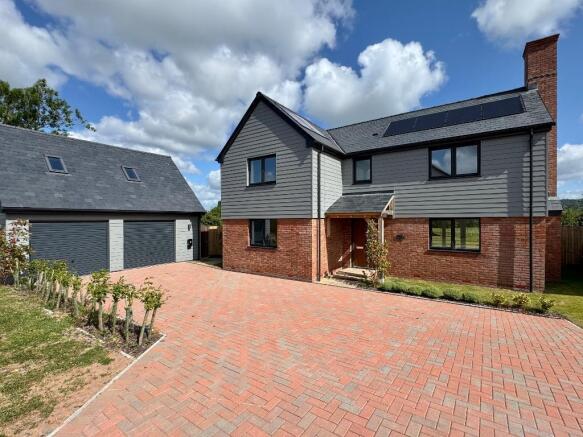 Main house with detached garage