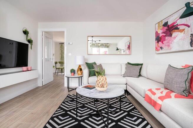 A spacious living room is the perfect place to spend time as a family