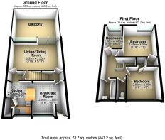 221a POOLEY GREEN ROAD FLOOR PLAN 3D