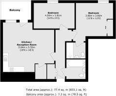 Floorplan  D 32 Echo Court 1 Sherwood Road, Harrow