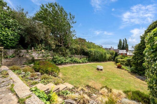 Terraced rear garden