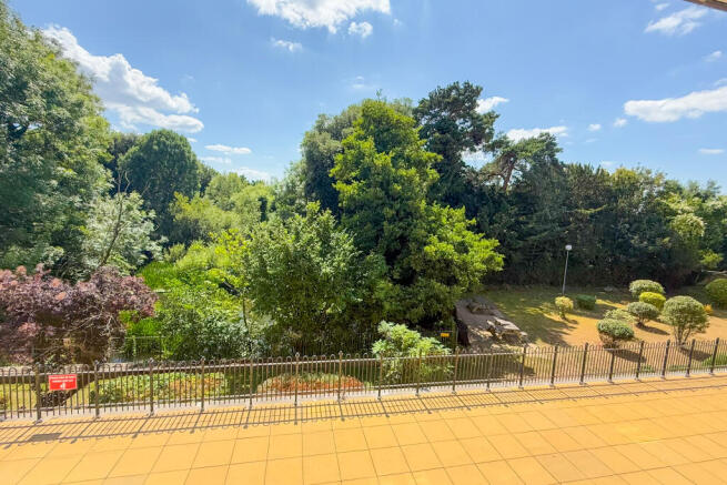 Communal grounds. View from living room