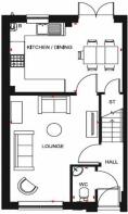 Maidstone internal ground floor plan, Lavender Grange, Lower Stondon