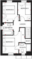 First floor floorplan of The Ellerton