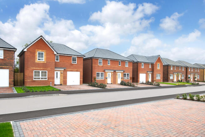 Queens Court street scene featuring the Ripon and Ellerton Homes - Oct 24