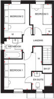 First floor floorplan of The Ellerton