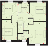 First floor floorplan of The Ripon