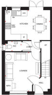 Ground floor floorplan of The Ellerton