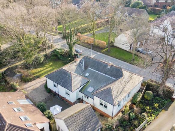 Ariel view of house 