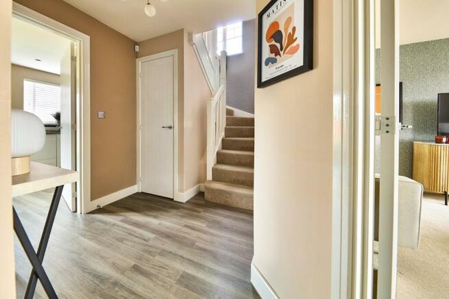 Hallway with WC and storage