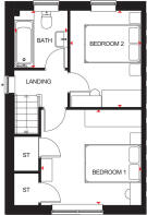 first floor plan of the roseberry housetype