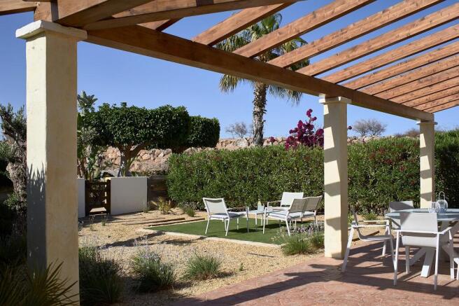 Terrace and garden