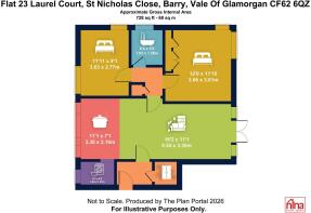 Flat 23 Laurel Court, St Nicholas Close, Barry, Va