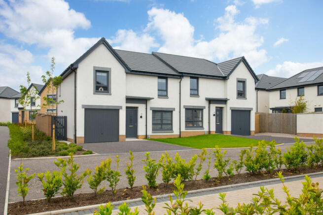 Duart Semi-detached white render at Countesswells