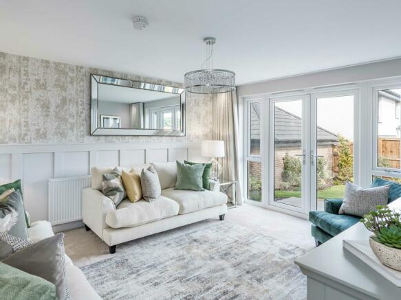Image of lounge in 4 bedroom Glenbervie house type at Cammo Meadows