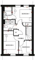 Archford first floor plan at Brunel Quarter