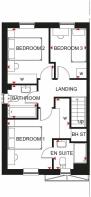 Ellerton first floor plan at Merlin Gate