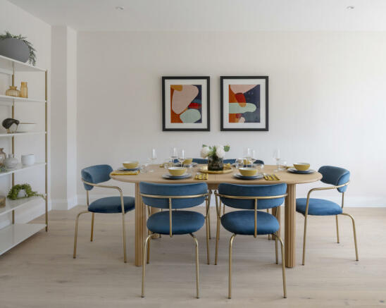 The Claves Show Home Dining Area