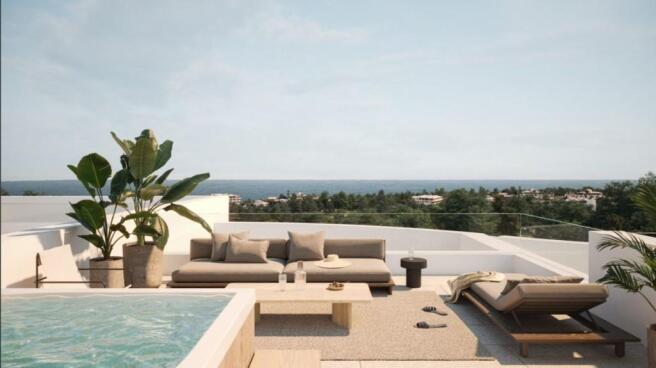 Terrace and Jacuzzi