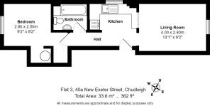Flat 3, 40a New Exeter Street, Chudleigh