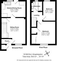 16 Mill End, Kingsteignton FP