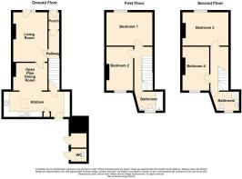 2D Floor Plan Minafon, 9 Station Road, Bala with o