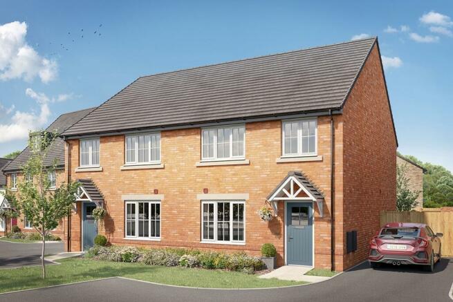 CGI of the Lydford semi-detached