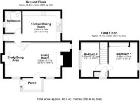 Fern Cottage, Moccas floorplan