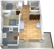 Floor Plan Colour 3D