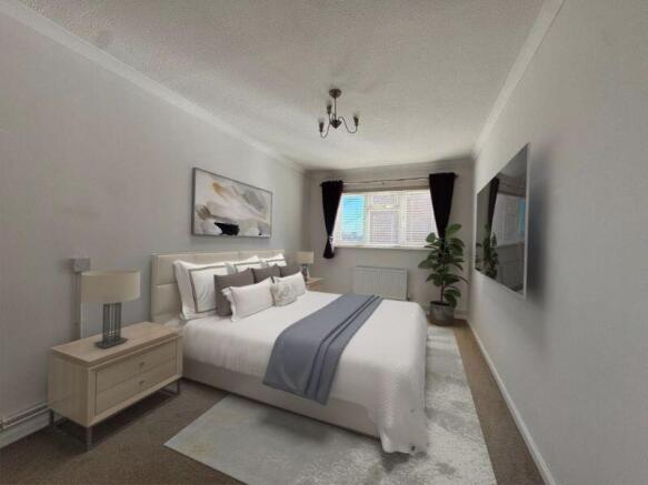 Bedroom (Virtually Staged Photograph)