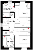 The Ashdown first floor plan