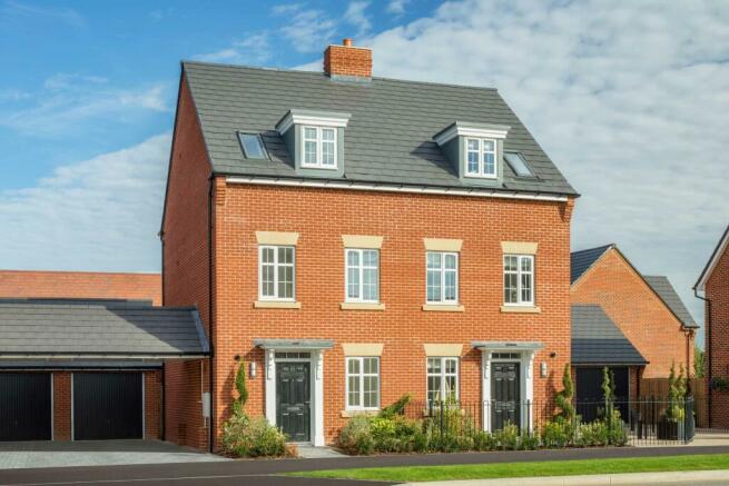 Greenwood show home external, david wilson homes, orchard green, kingsbrook