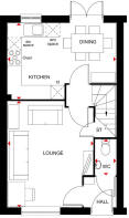 Archford ground floor plan at Townsend Landings