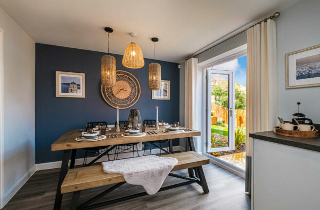 Interior view of our 3 bed Ellerton dining area