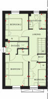 First floor plan of our 3 bed Maidstone home