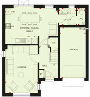 Ground floor plan of our 4 bed Halton home